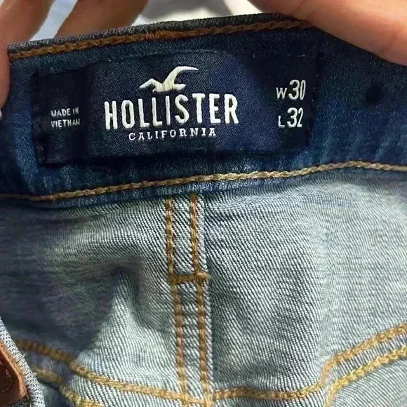 Light Blue Distress Skinny Jeans - Picture 3 of 3